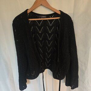 Black knit shrug from Addition Elle - Size 2X